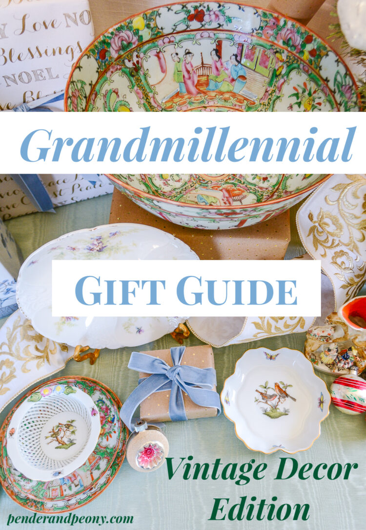 Grandmillennial Gift Guide Vintage Decor Edition Pender Peony A