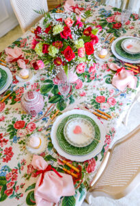 My Grandmillennial Chintz Valentine S Tablescape Pender Peony A