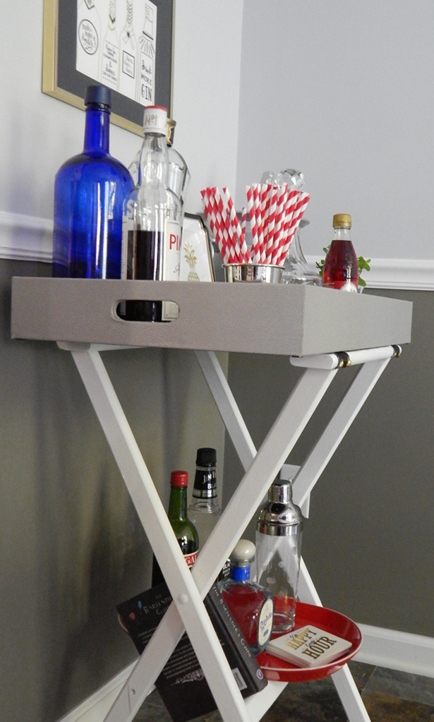 side view bar tray