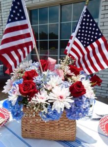 patriotic tablescape
