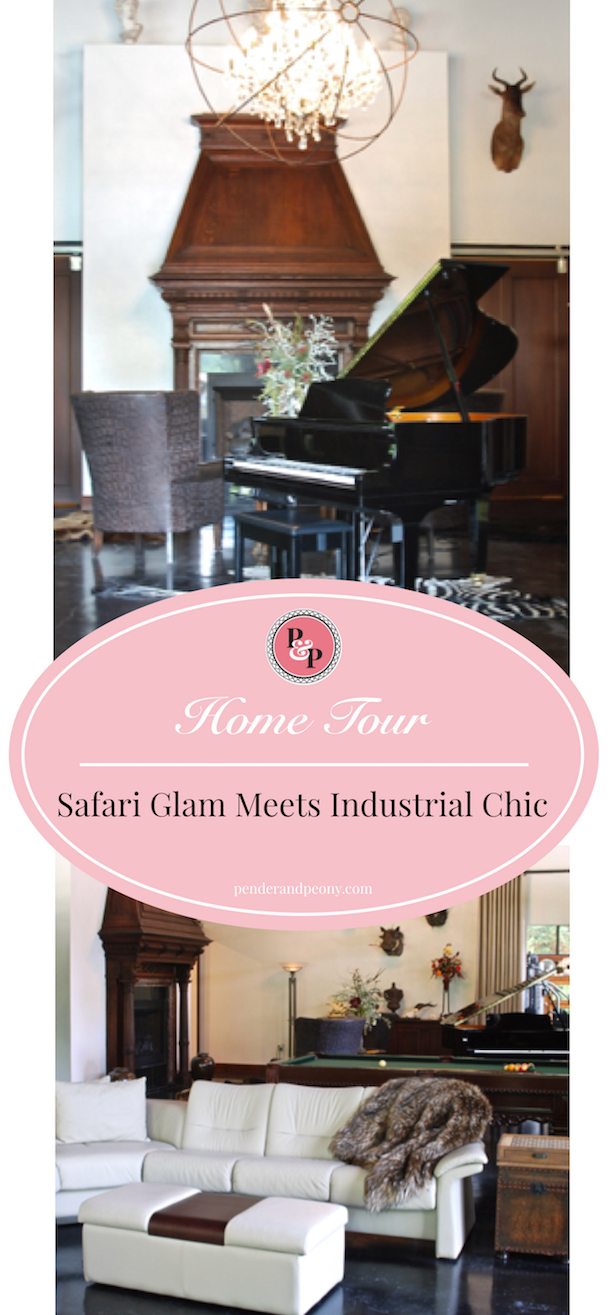 Home Tour: Safari Glam Meets Industrial Chic Decor - Pender & Peony - A  Southern Blog