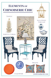 Elements of Chinoiserie Chic. Bring this decor style to your home with these easy decorating tips.