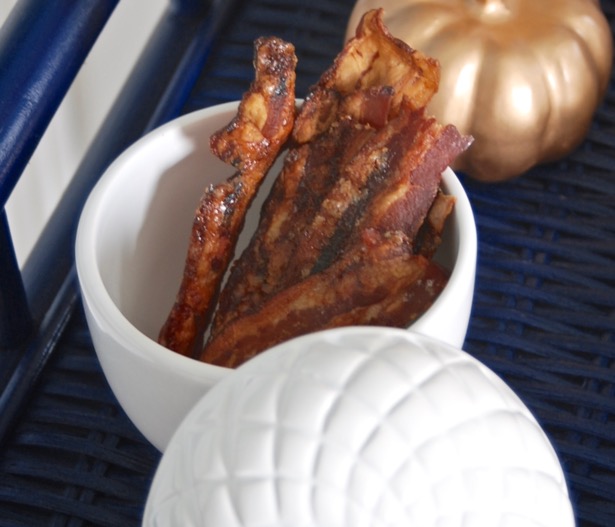 Try candied bacon for an amazing cocktail garnish!