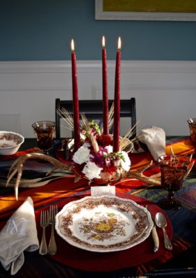 A Rustic Thanksgiving Table is warm and inviting as family and friends gather for the holiday.