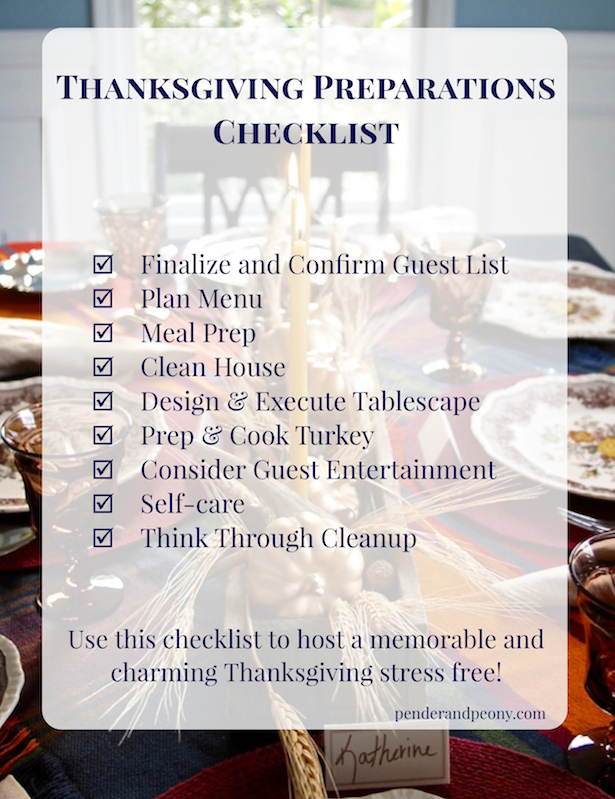 Host Thanksgiving stress free with this checklist full of helpful tips and tricks.