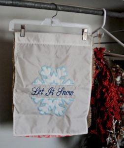 Try these 5 holiday storage hacks to organize your Christmas decor. Hang wreaths, flags, and garland.