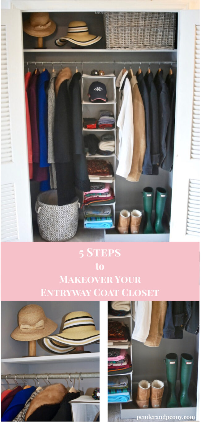 5 Steps to Makeover Your Entryway Closet Pender & Peony A Southern Blog