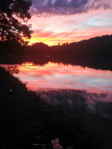 Sunset on Big Ridge Lake