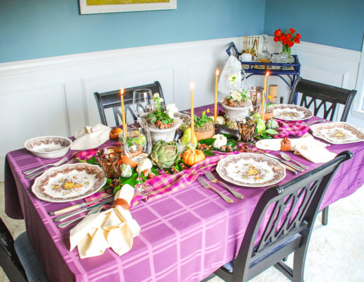 Gather friends and family around this autumn harvest table to celebrate the bounty of the season!