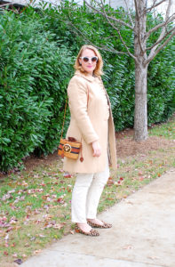 Soft white + gray + camel + leopard print = my favorite winter neutrals!