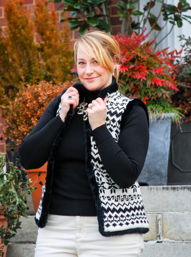 Fair Isle Sweater Vest on Repeat - Pender & Peony - A Southern Blog