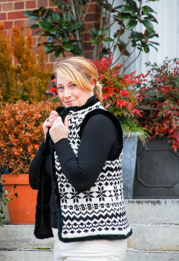 Fair Isle Sweater Vest on Repeat - Pender & Peony - A Southern Blog