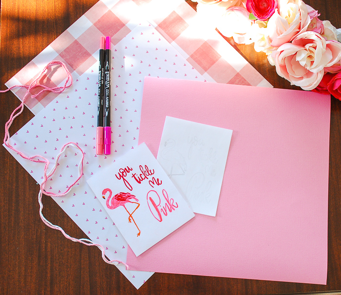 Flamingo Valentine Craft with Free Printable - Pender & Peony - A Southern  Blog