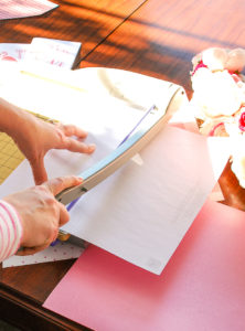 You tickle me pink free printable flamingo Valentine card and DIY envelope tutorial with coloring card option.