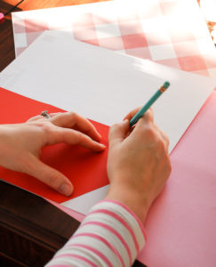 You tickle me pink free printable flamingo Valentine card and DIY envelope tutorial with coloring card option.