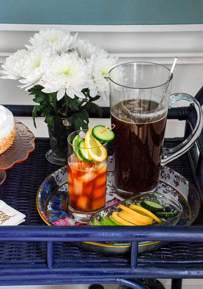 Savor the tastes of spring with a Pimm's & tea cocktail.