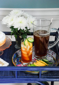 Savor the tastes of spring with a Pimm's & tea cocktail.