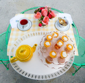 Brew a pot of tea and invite your kindred spirit to spend a lovely afternoon nibbling on delicious treats with a spring tea for two! #teafortwo #teaparty