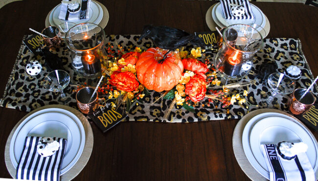 5 Tips to Set a Glam Halloween Table - Pender & Peony - A Southern Blog