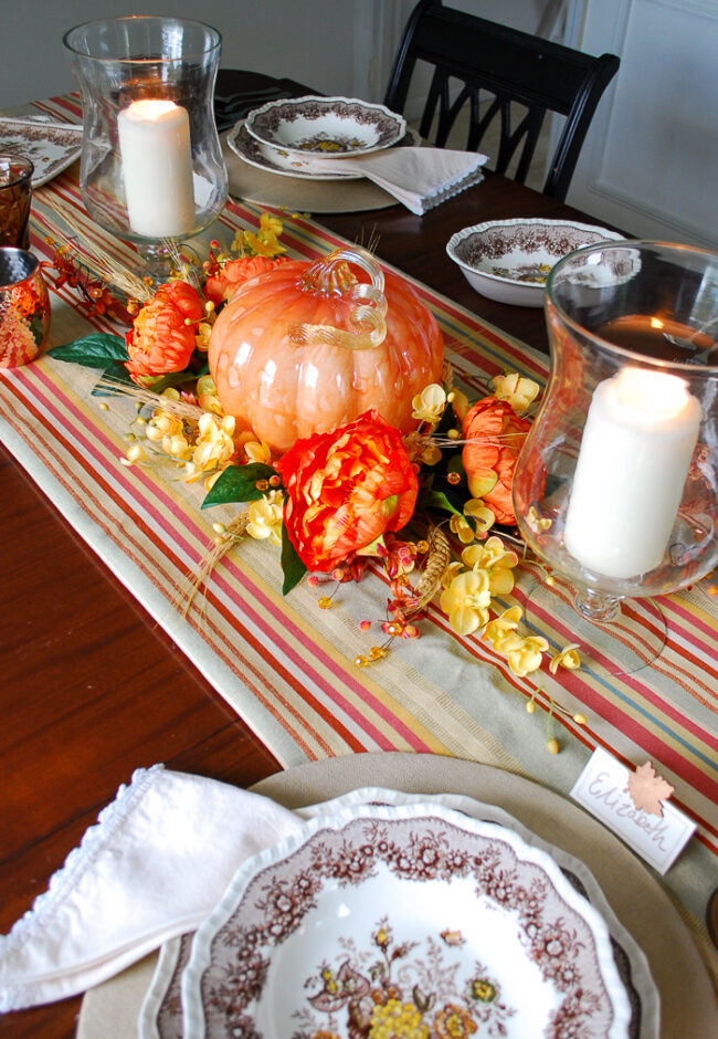 Budget Friendly Pumpkin Centerpiece Fall to Halloween - Pender & Peony ...