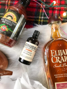 Anything food or bar related like this BBQ sauce, cocktail bitters, or Bourbon makes the perfect Christmas gift for the Southern gent in your life.