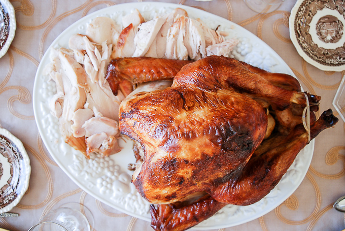 Brine a turkey for the perfectly cooked Golden turkey with moist, tender meat and delicious taste