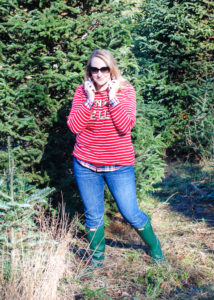 All the Christmas feels with a Carolina tree farm and the right Christmas jumper: Jingle Belle!
