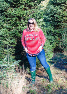 All the Christmas feels with a Carolina tree farm and the right Christmas jumper: Jingle Belle!