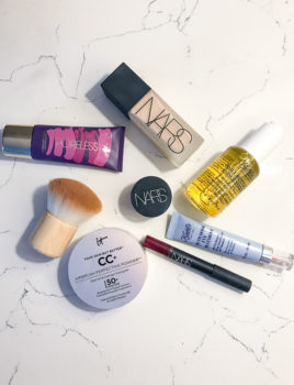 New beauty products flatlay - what's working and what's not in 2019