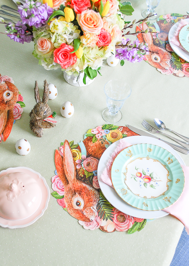 Easter Brunch Tablescape with Affordable Decor - Joyful Derivatives