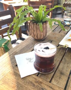 Blackberry cocktail at Old Edwards