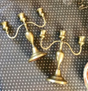 solid brass candelabra
