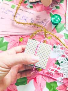 Wrap string around boxes and tie a bow on top