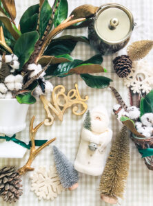 Christmas aesthetic influenced by mountain home with rustic, woodsy vibes