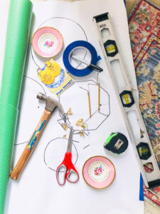 Tools and materials needed to install plate wall using my secret method