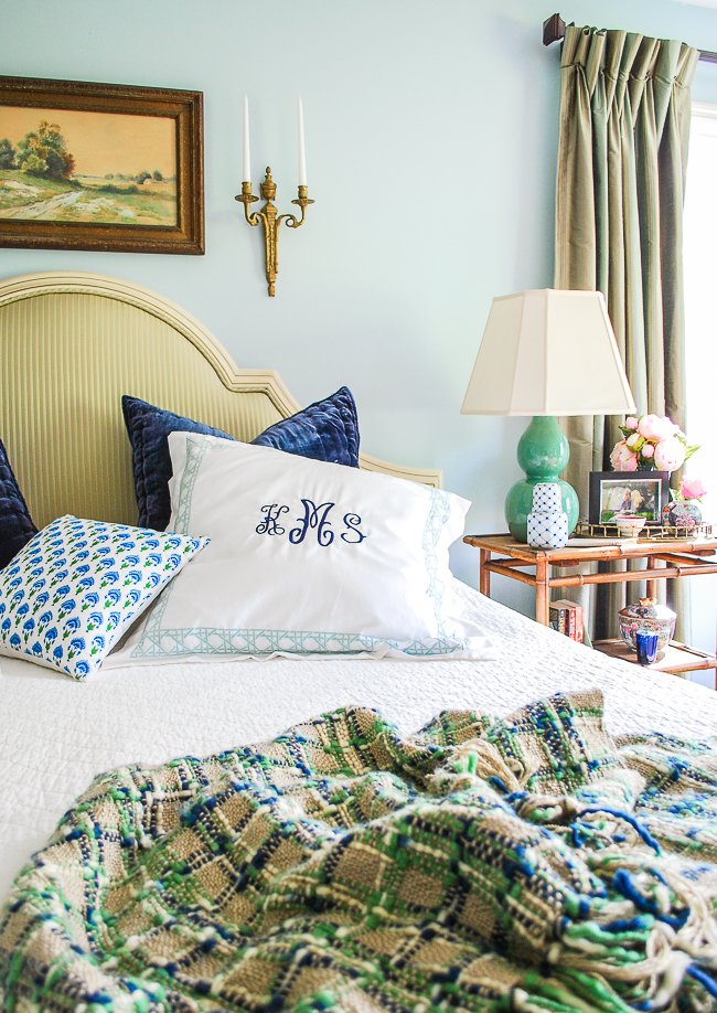 Refresh your throw pillows to update your bedroom styling