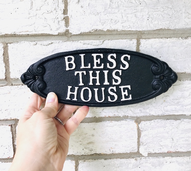Bless This House Plaque 