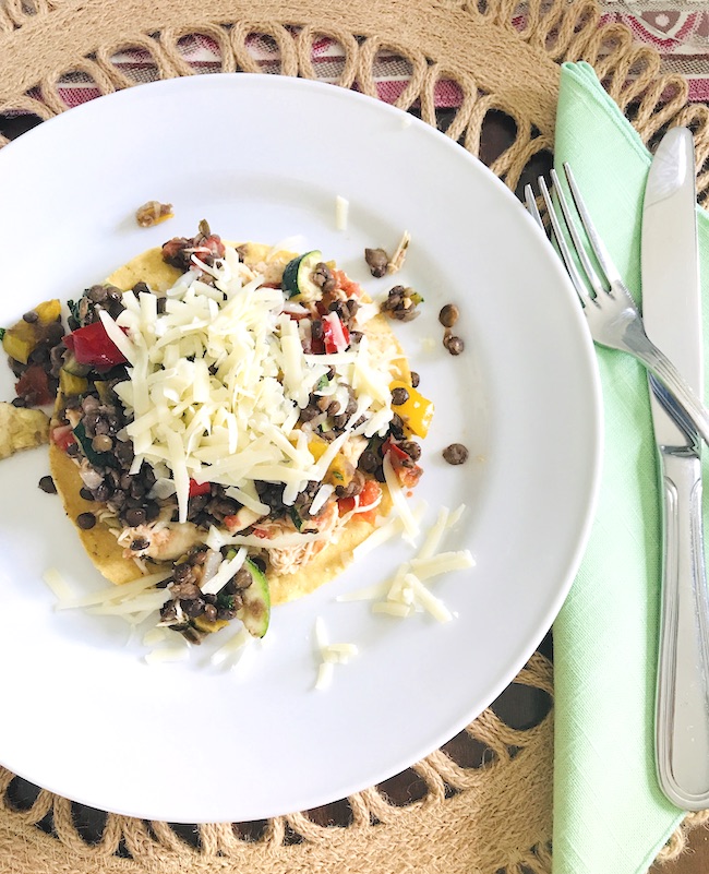 An easy summer meal with endless possibilities: chicken tostadas