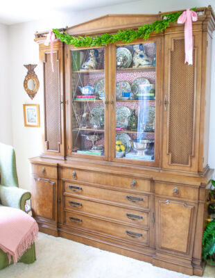 Update Your China Cabinet with Wallpaper - Easy Tutorial - Pender