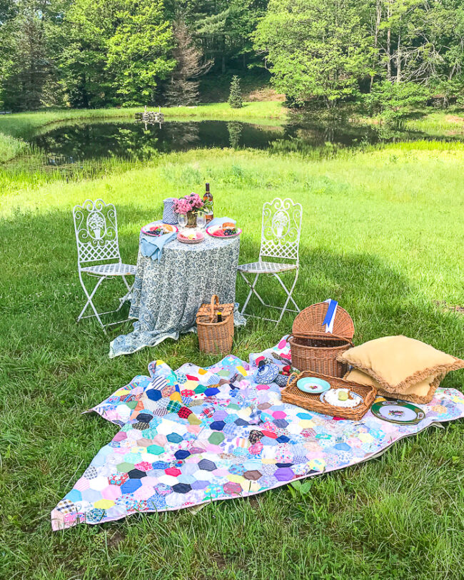 A Romantic Picnic on the Pond Pender & Peony A Southern Blog