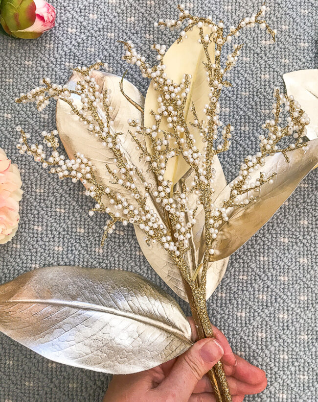 How to Make Custom Christmas Tree Picks & Sprays Pender & Peony A