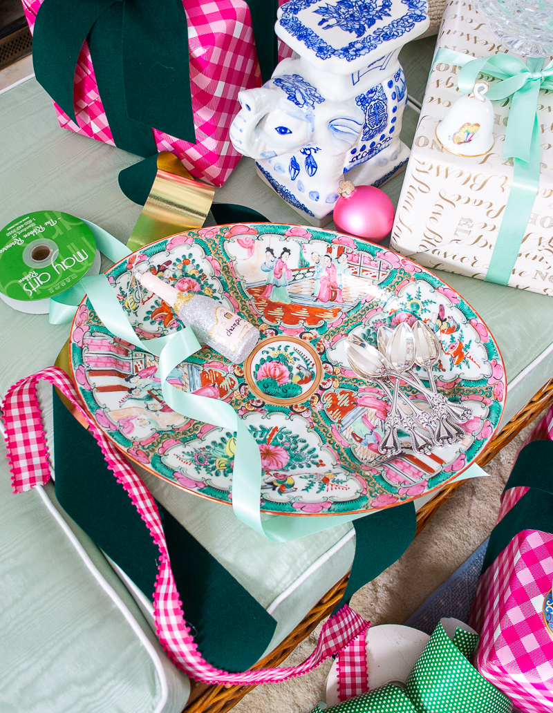 Large rose medallion plater is a luxe gift for the grandmillennial