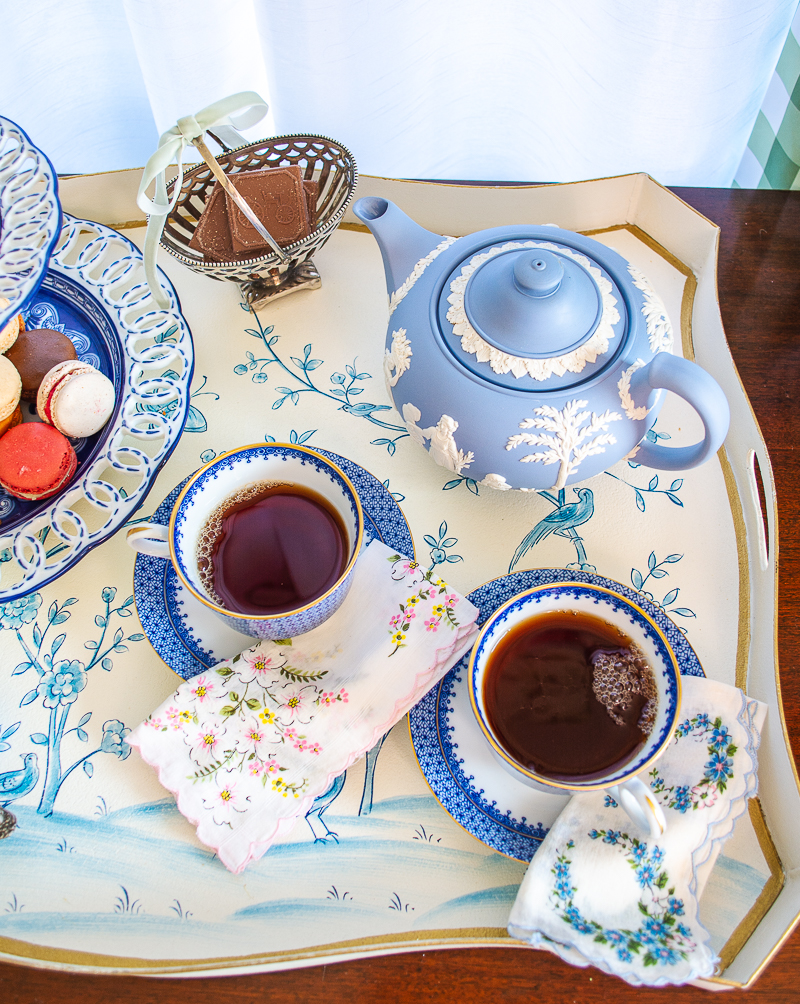 Black & White Turkish Coffee Cups W/Water Glass Set