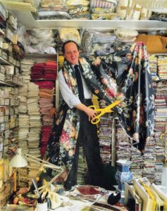 Mario Buatta with chintz fabric