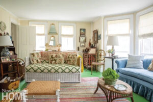 Living room by Sister Parish with some modern updates