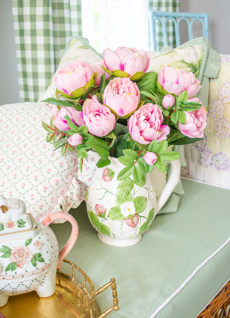 Don't just give mom flowers this year - put them in a sweet vintage vase or pitcher