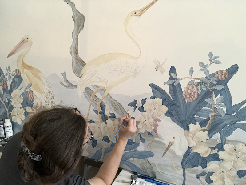 Allison working on 'The Coast is Clear'