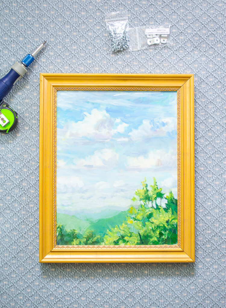 The Simple Way to Frame a Painting with Offset Clips Pender & Peony