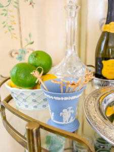 Hold picks and stirrers in a Wedgwood Jasperware vase for an elegant dash of style on your bar