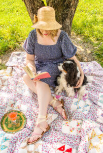 On My Summer Reading List...come enjoy a summer afternoon, a spot of shade, a glass of wine, and a good book with Henry and me!